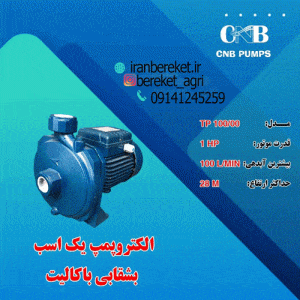 الکتروپمپ یک اسب بشقابی باکالیت